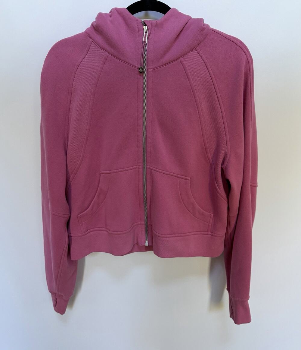 Lululemon Women’s Full Zip Scuba Hoodie, Size XS/S, Color Pink Blossom